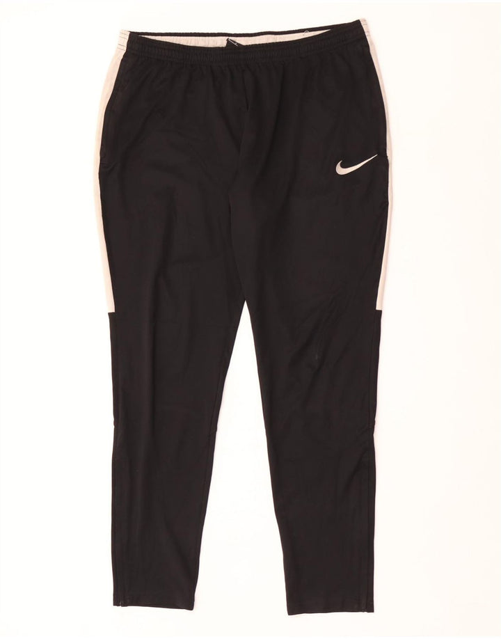 Pantalones De Chándal Nike Dri Fit Para Hombre Poliéster Color Block Negro Mediano