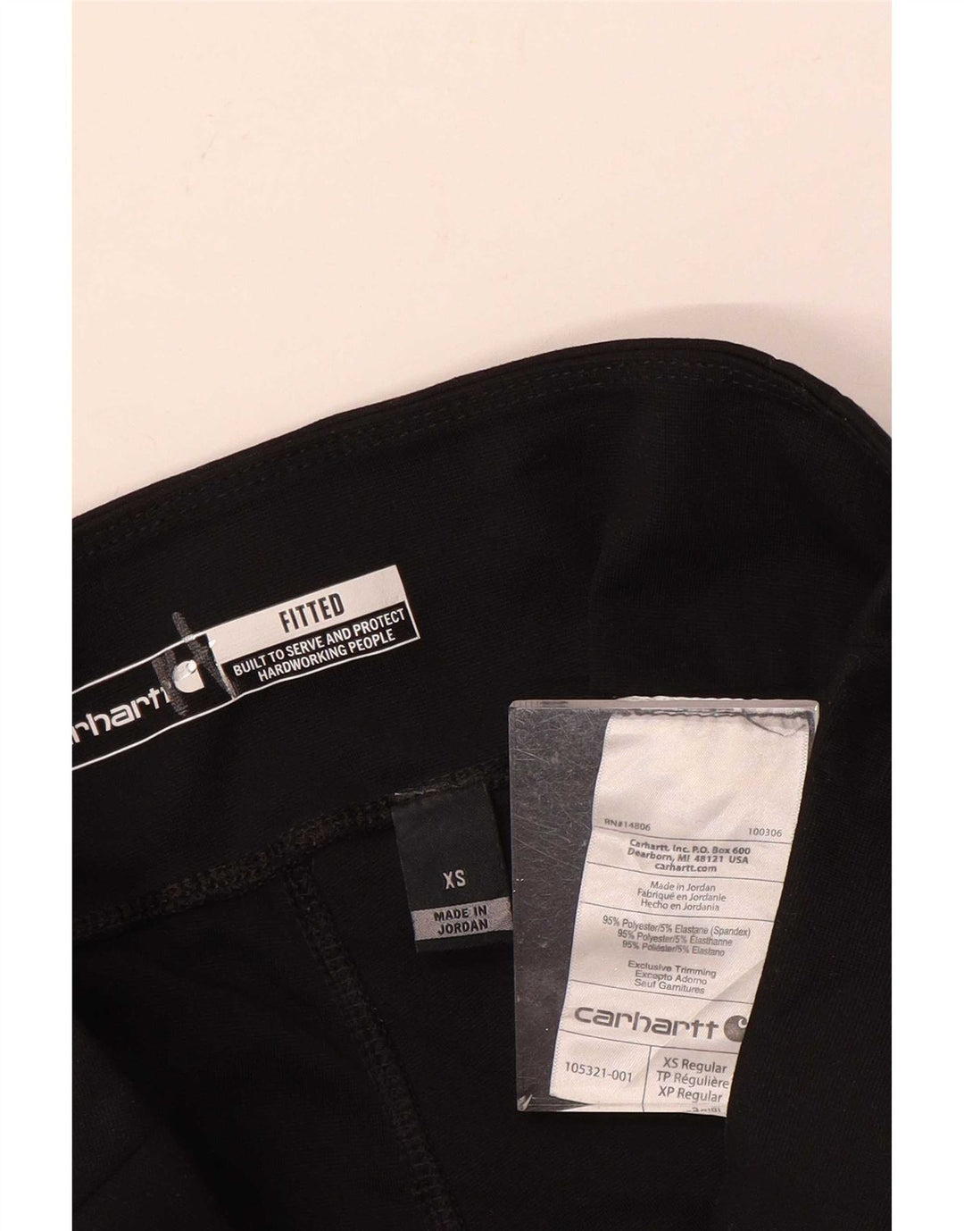 Carhartt Leggings ajustados para mujer UK 6 XS Poliéster negro