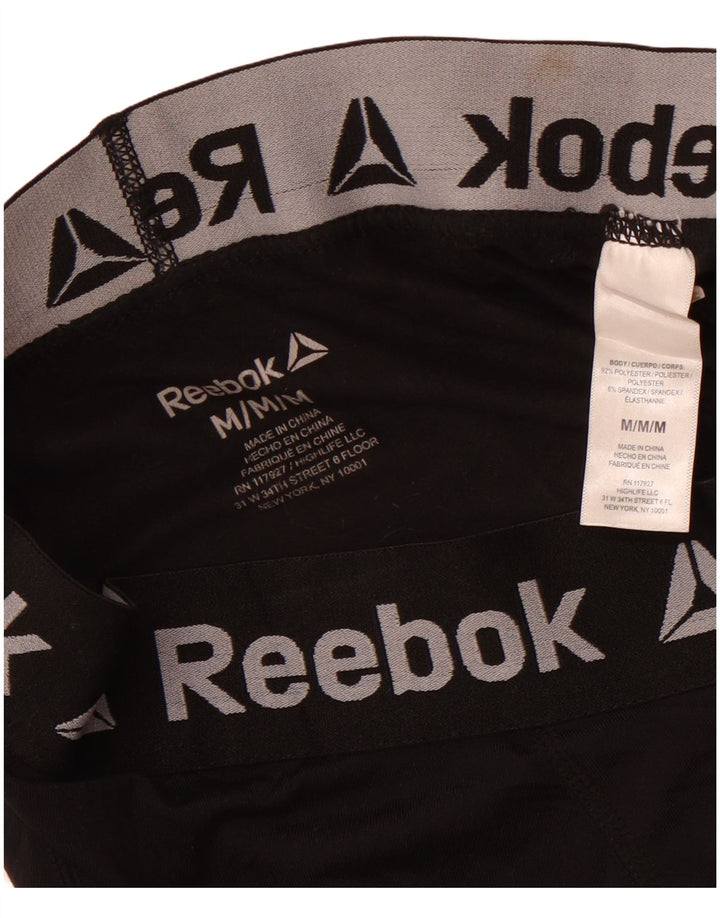 Reebok Leggings gráficos para hombre Poliéster negro mediano