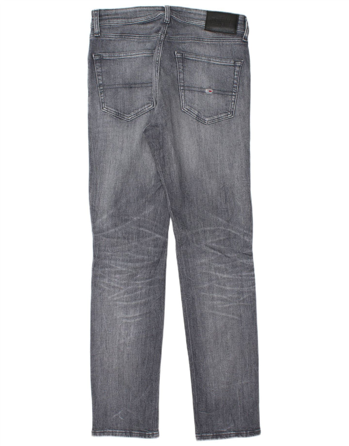 TOMMY HILFIGER Vaqueros ajustados para hombre W30 L32 Algodón gris
