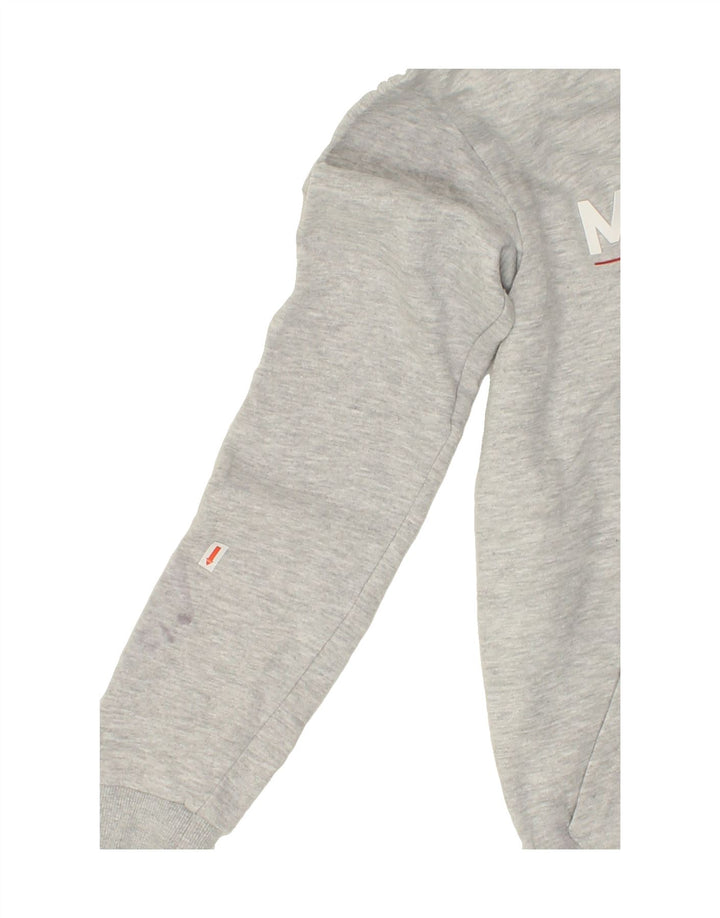 MCKENZIE Mens Graphic Hoodie Jumper Small Grey Cotton Vintage Mckenzie and Second-Hand Mckenzie from Messina Hembry 