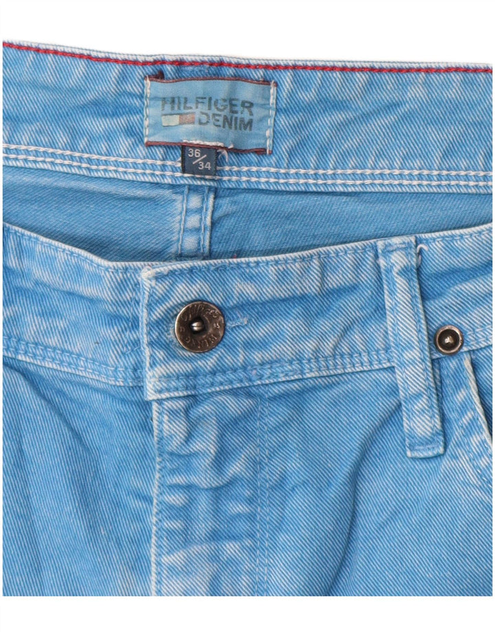 Tommy Hilfiger Vaqueros rectos para hombre W36 L30 Algodón azul