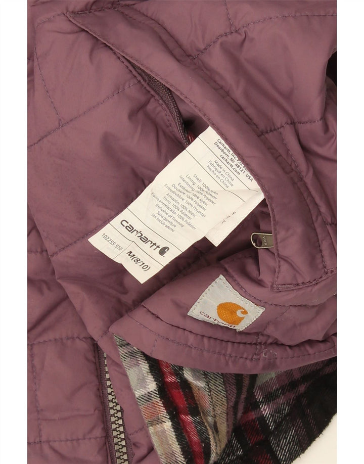 CARHARTT Chaleco acolchado para mujer US 8/10 Medium Purple Nylon