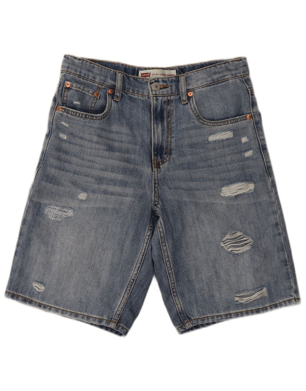 Levi's Shorts vaqueros desgastados para niña 15-16 años W29 Algodón azul