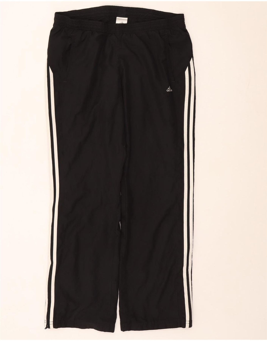 Adidas Pantalones de chándal para mujer UK 44 Grande Poliéster negro