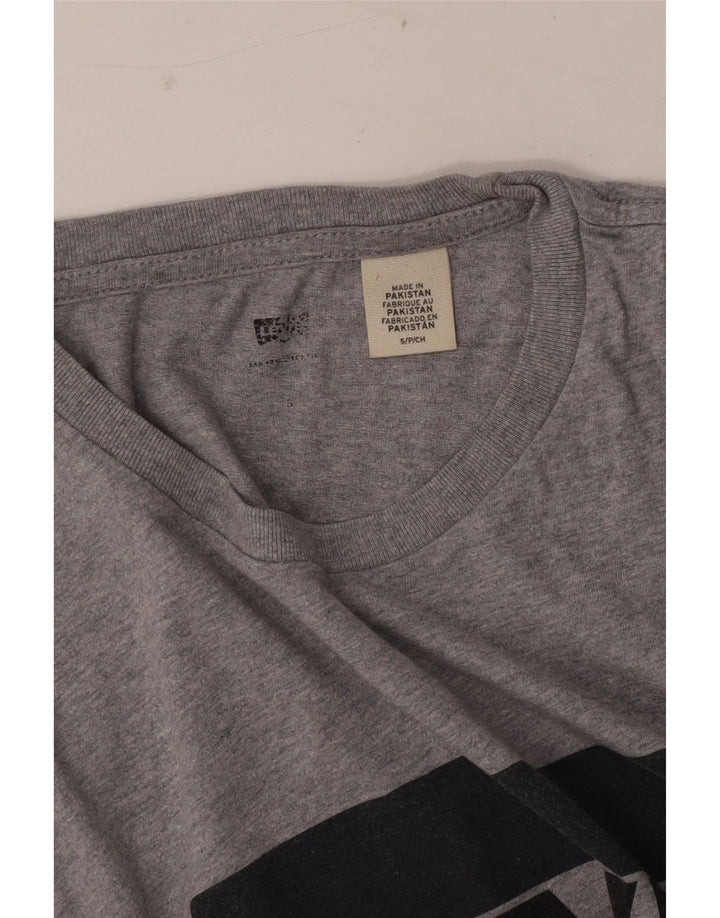 Levi's Camiseta gráfica para hombre Top Small Grey