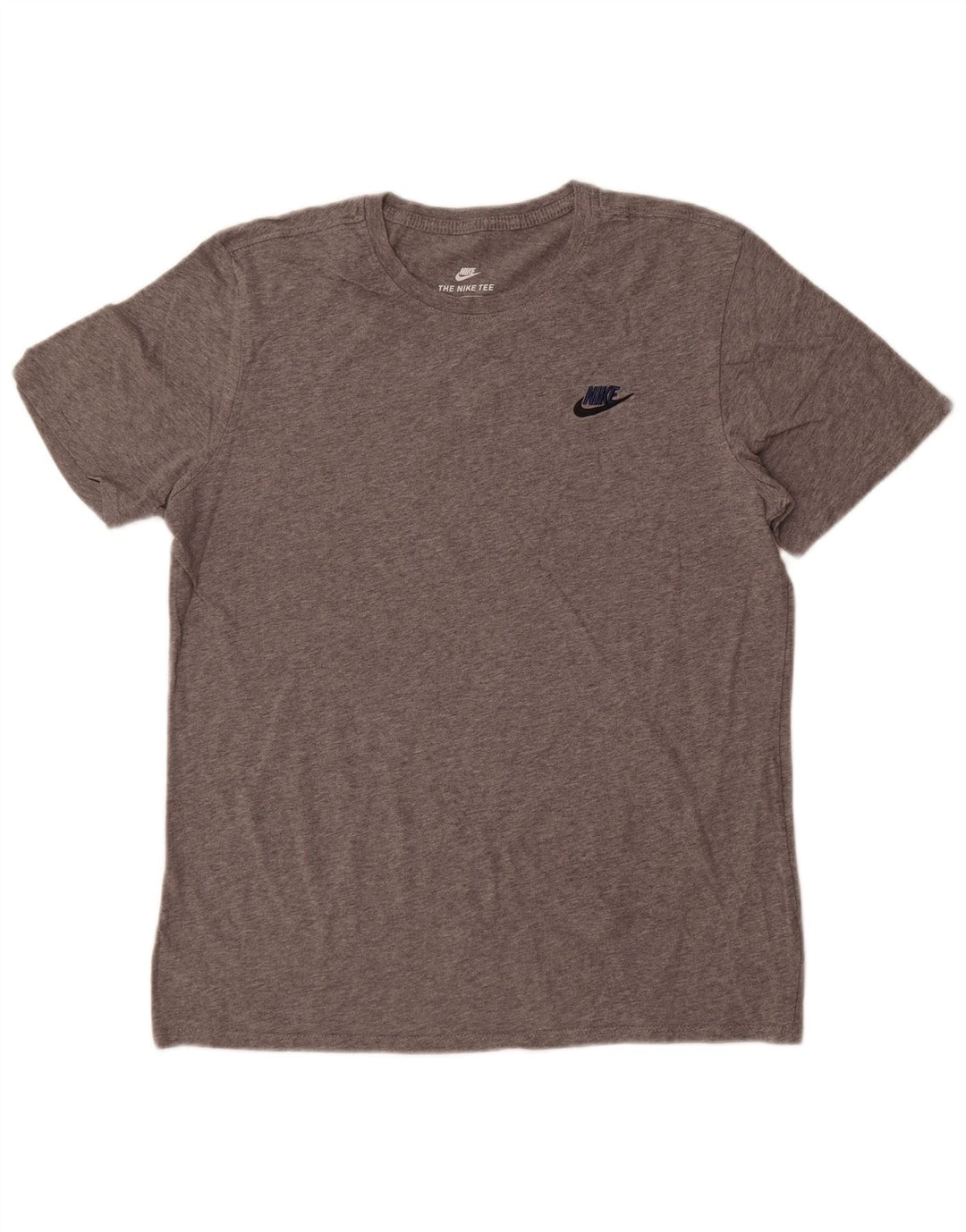 Nike Camiseta con gráfico de corte atlético para hombre Top grande de algodón gris