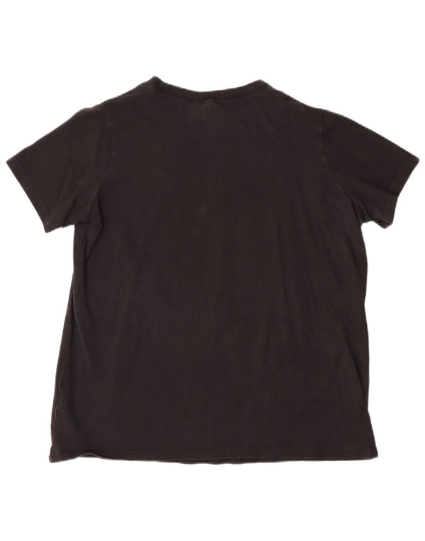 Adidas Camiseta Gráfica Mujer Top UK 20/22 XL Negro Algodón