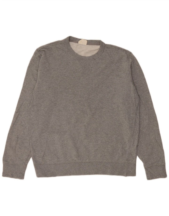Marks & Spencer Hombre Sudadera Jumper Grande Gris Algodón