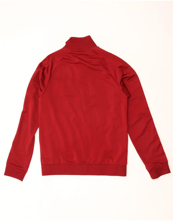 Adidas Hombre Chándal Top Chaqueta Pequeña Borgoña Poliéster