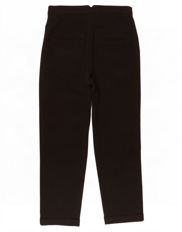 Topshop Pantalones chinos cónicos para mujer UK 10 Small W28 L25 Poliéster negro