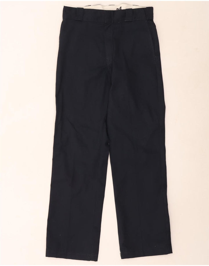 Dickies Pantalón chino recto para hombre W31 L32 Poliéster azul marino