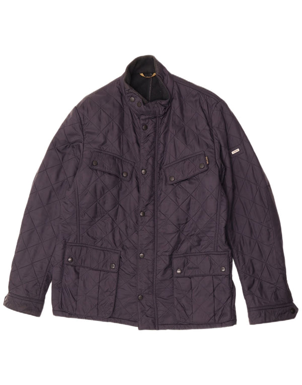Barbour Chaqueta acolchada para hombre UK 42 XL Poliéster azul marino