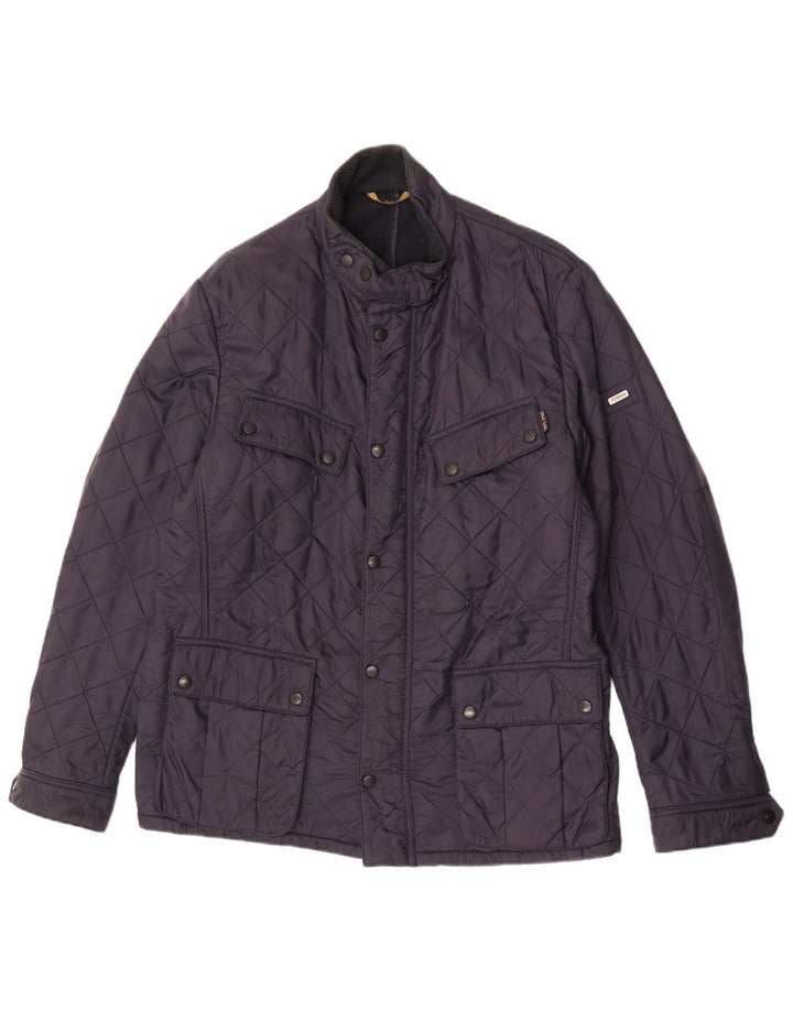 Barbour Chaqueta acolchada para hombre UK 42 XL Poliéster azul marino