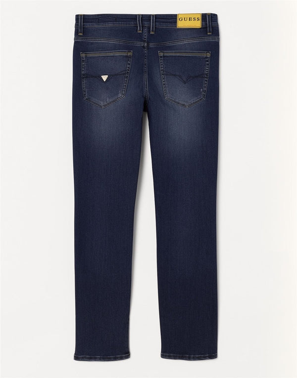 Guess Vaqueros ajustados desgastados para hombre W32 L33 Viscosa azul