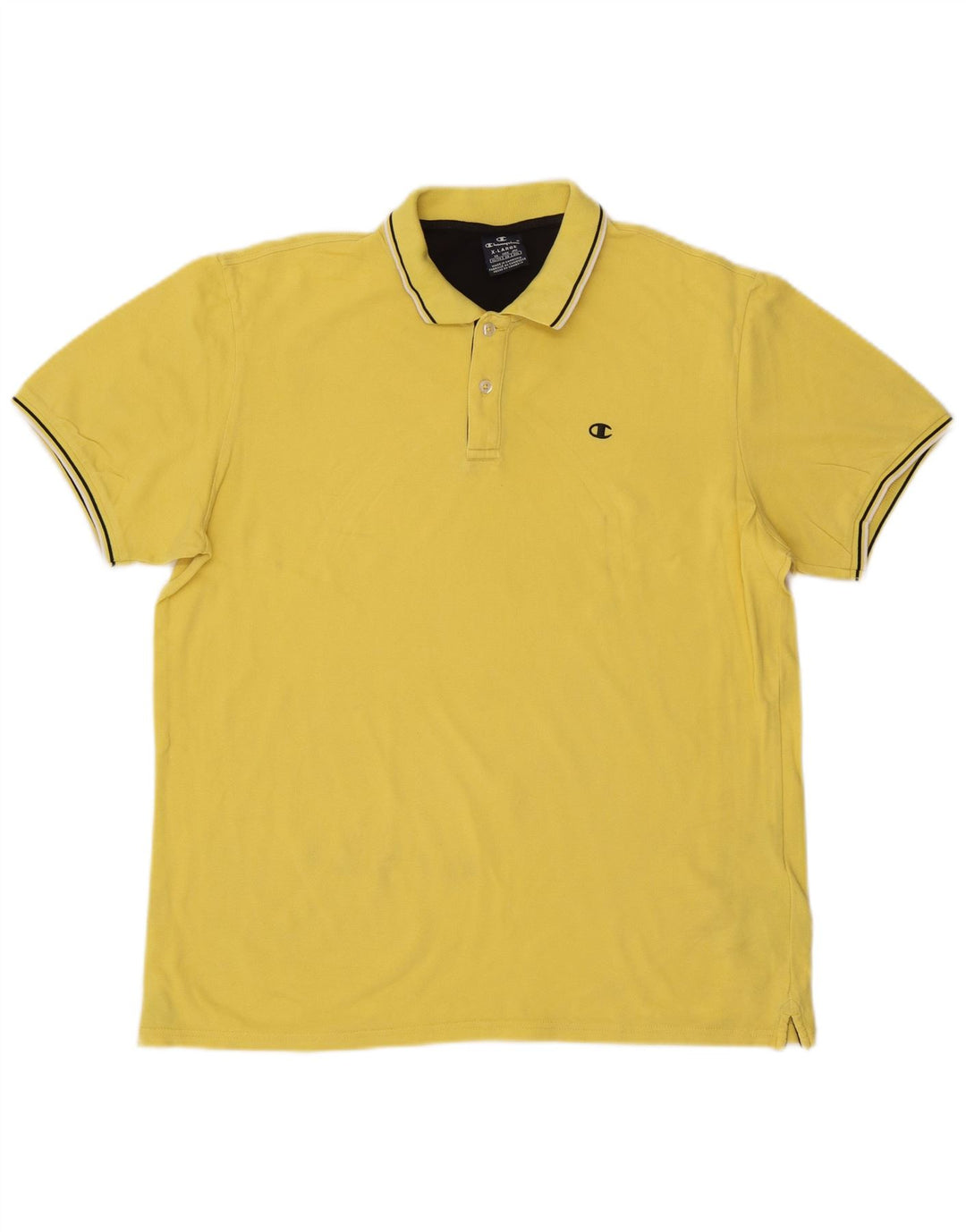 CHAMPION Polo Hombre XL Algodón Amarillo