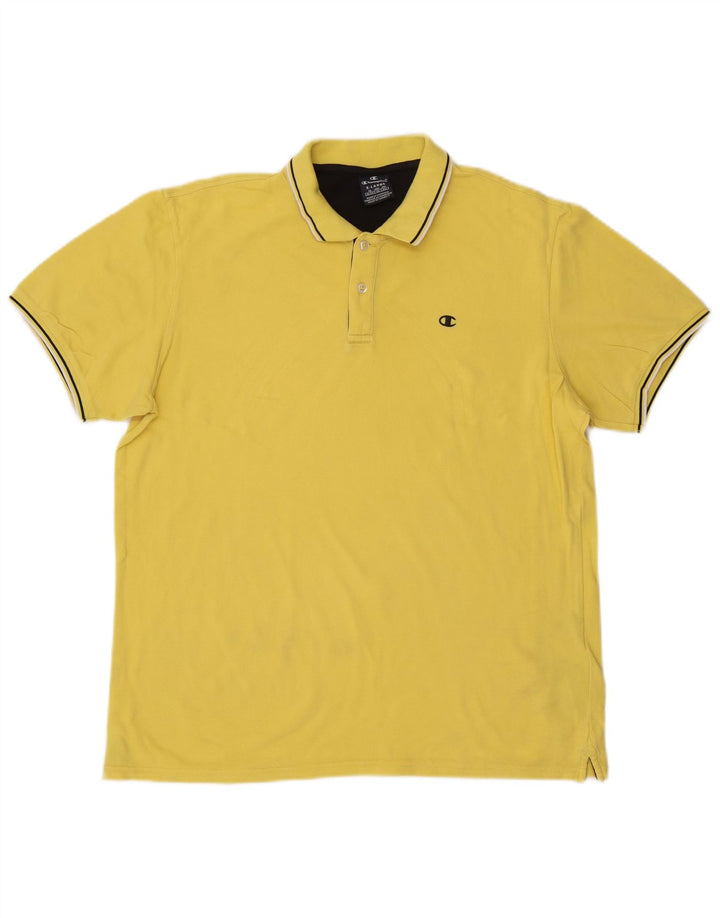 CHAMPION Polo Hombre XL Algodón Amarillo