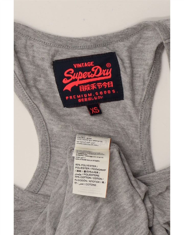 Superdry Hombre Graphic Vest Top XS Poliéster gris