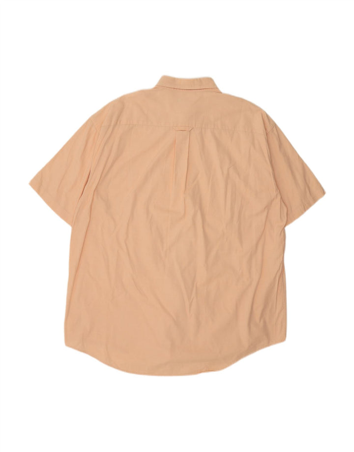 GANT Mens Short Sleeve Shirt XL Orange Cotton