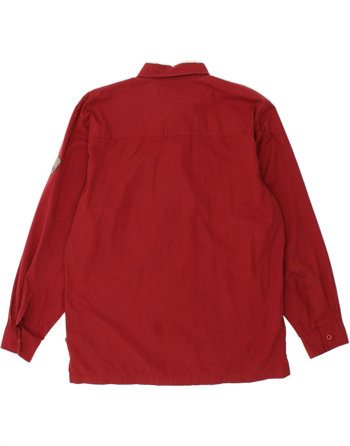 Camisa VINTAGE Hombre XL Algodón Rojo