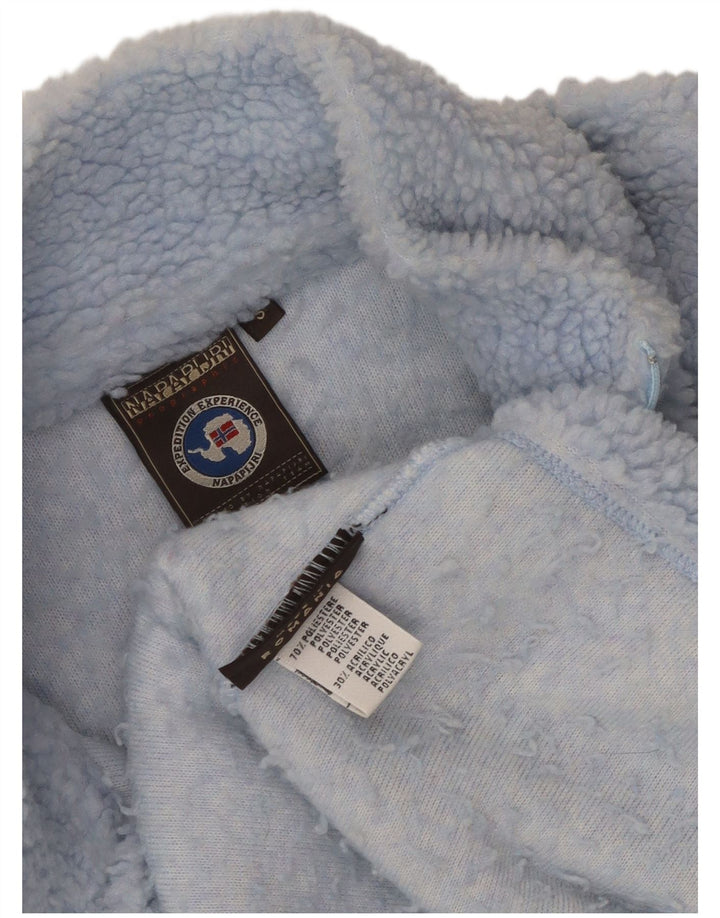 Napapijri Jersey De Forro Polar Con Cuello Y Cremallera Geographic Para Hombre Poliéster Azul Pequeño