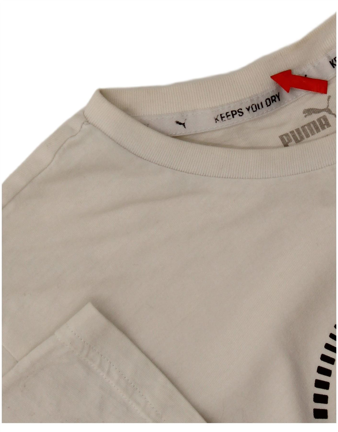 Puma Camiseta gráfica para niño 15-16 años Blanco