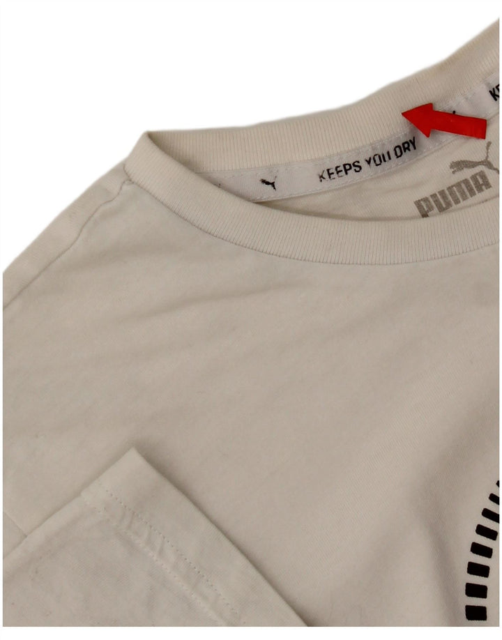 Puma Camiseta gráfica para niño 15-16 años Blanco