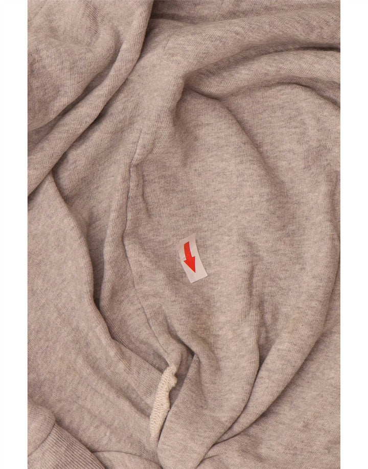 All Saints - Sudadera extragrande para mujer, talla 10, algodón gris pequeño