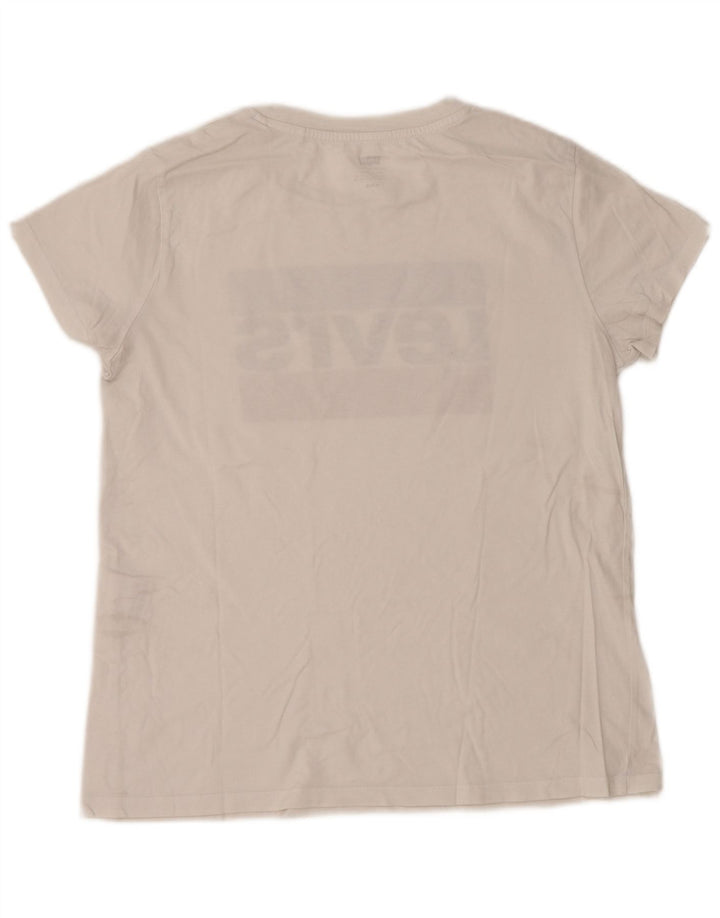 Levi's Hombre Camiseta Gráfica Top Medio Blanco