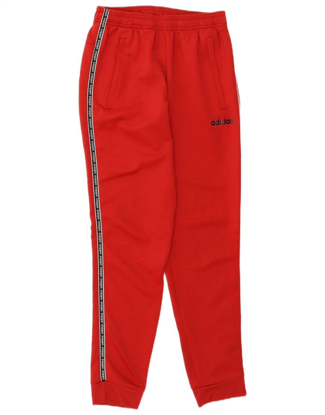ADIDAS Mens Climalite Graphic Chándal Pantalones Joggers Pequeño Algodón Rojo