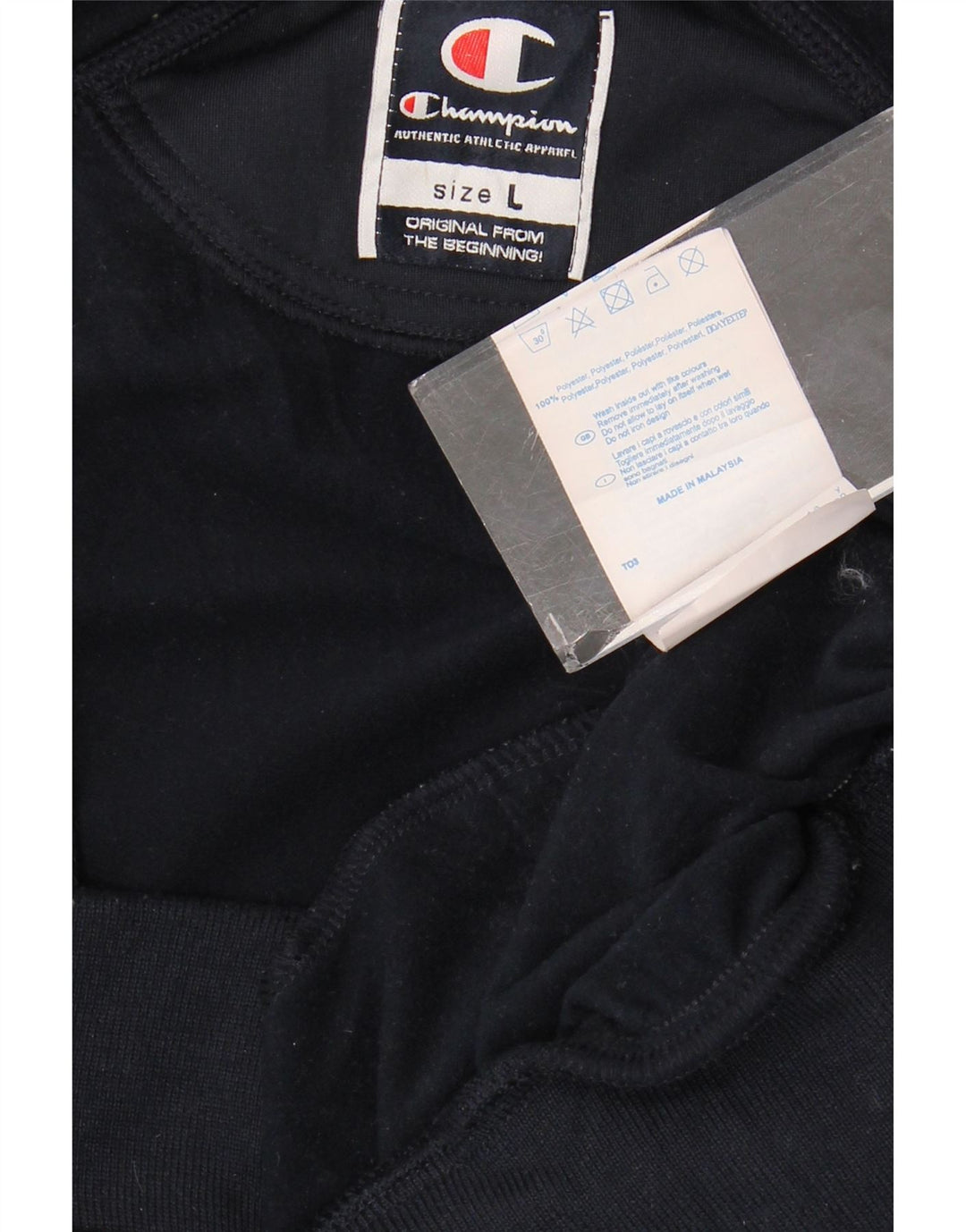 Champion Chándal para hombre Chaqueta superior Poliéster a rayas azul marino grande