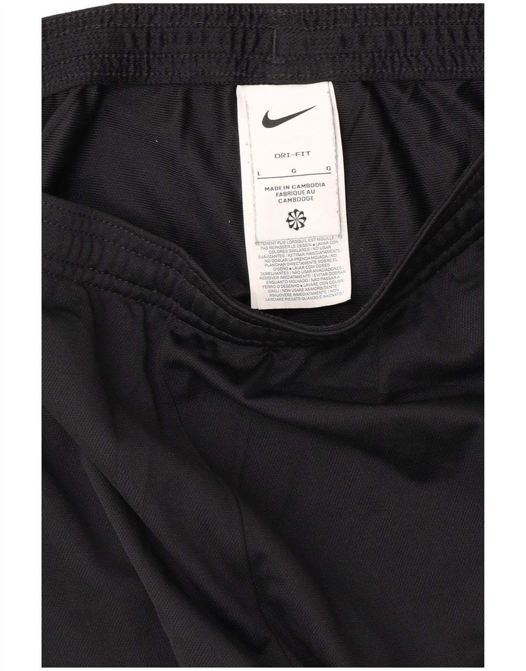 NIKE Mujer Dri Fit Chándal Pantalones UK 40 Grande Poliéster Negro