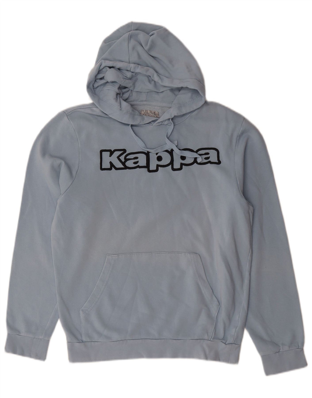 Kappa Hombre Sudadera Con Capucha Gráfica Jersey De Algodón Azul Medio