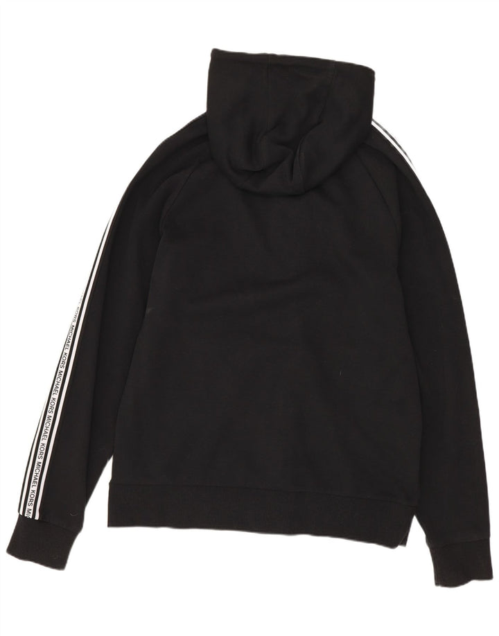 MICHAEL KORS Suéter con capucha y cremallera gráfica para hombre Pequeño color negro