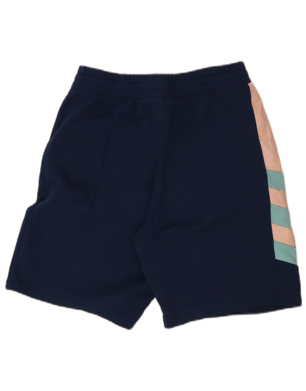Adidas - Pantalones cortos deportivos con gráficos para hombre, tamaño pequeño, color azul marino, algodón