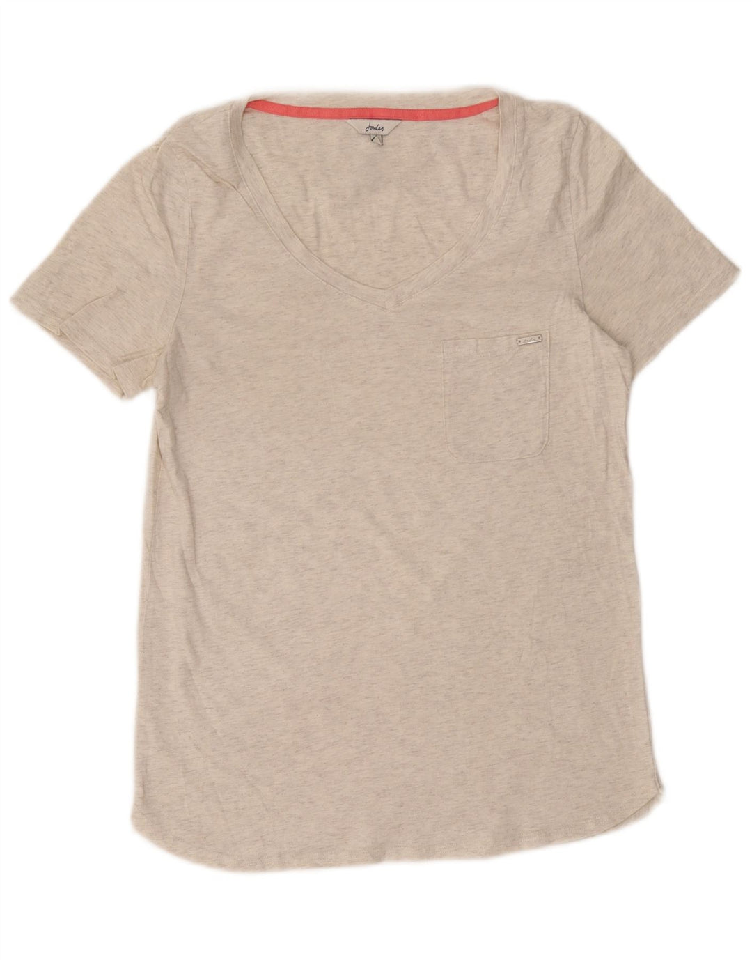 JOULES Camiseta para mujer Top UK 12 Medium Off White Moteado