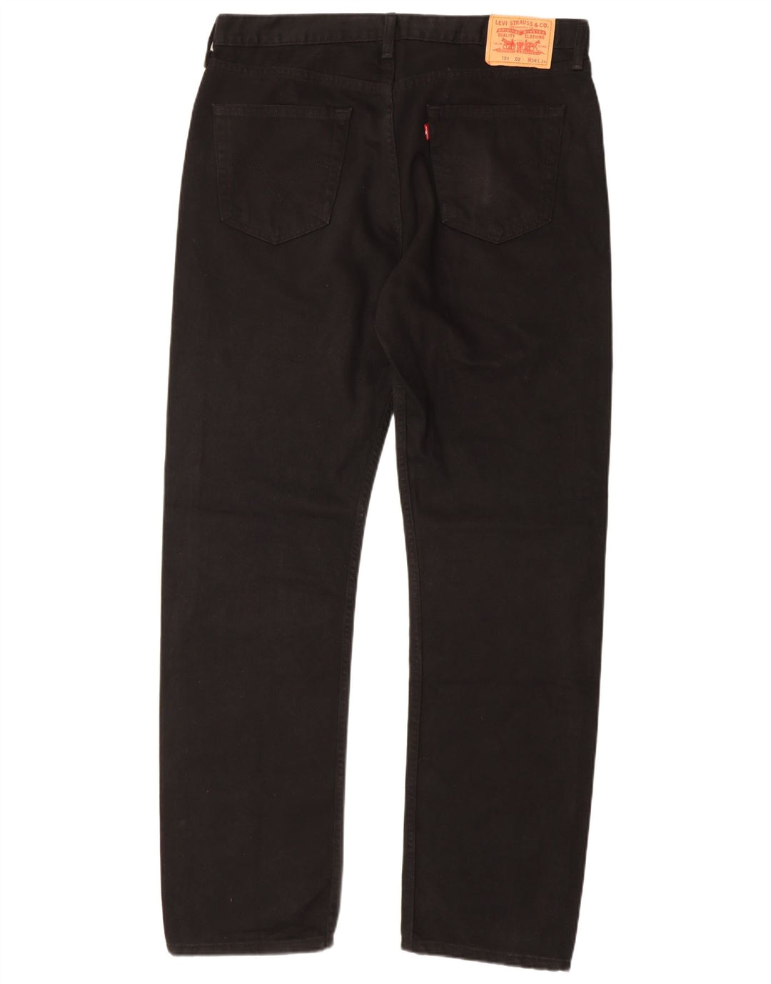 Levi's Jeans rectos 751 para hombre W38 L34 Algodón negro