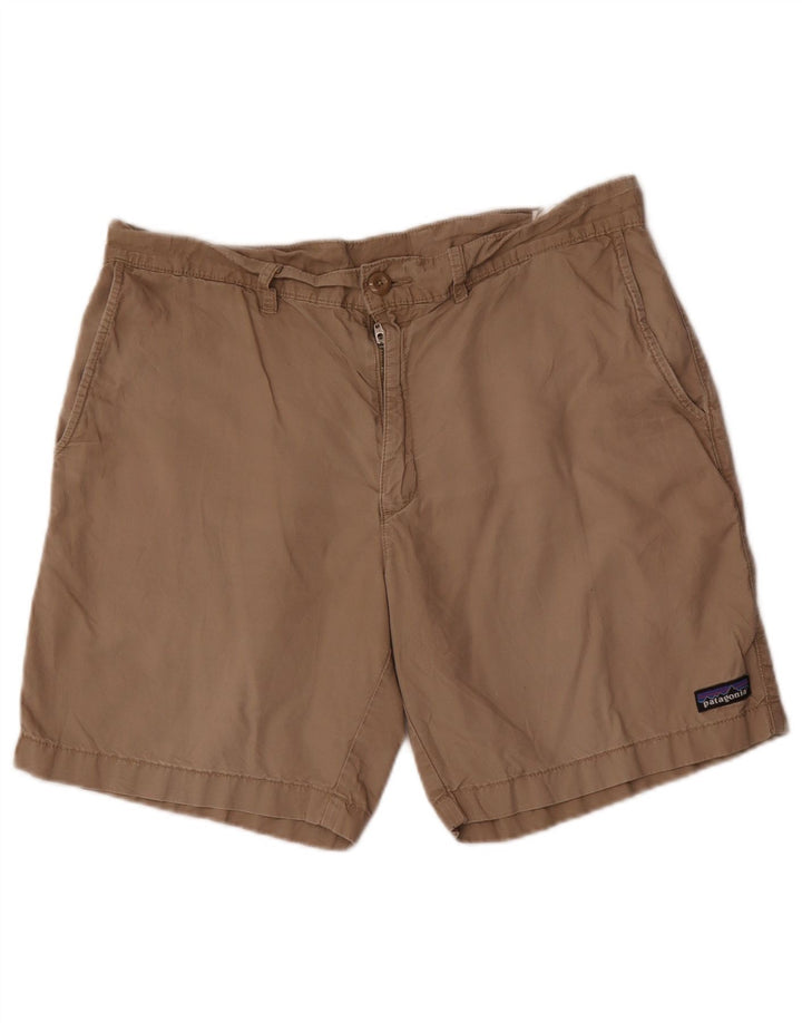 Pantalón Corto Chino Patagonia Hombre W33 Algodón Beige Medio