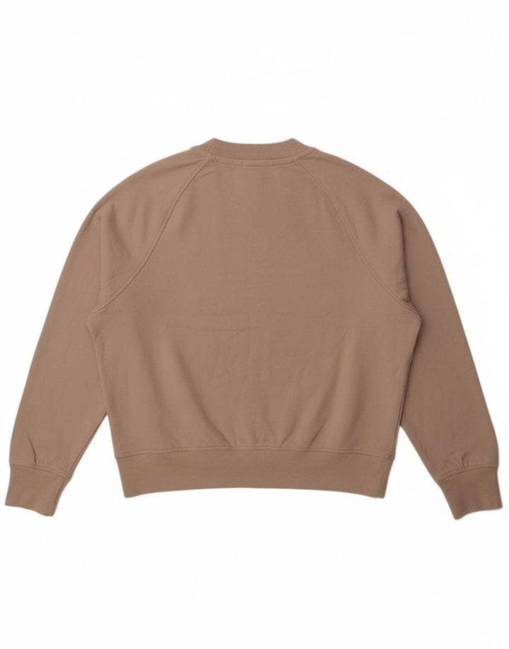 Calvin Klein - Sudadera gráfica para mujer, talla 40, talla grande, algodón beige