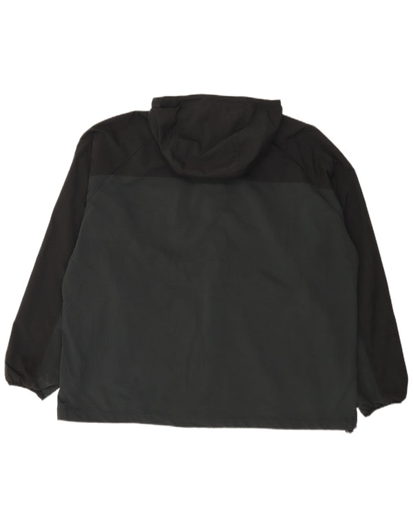 Columbia Chaqueta superior de chándal con capucha para hombre, 2XL, poliéster color block negro