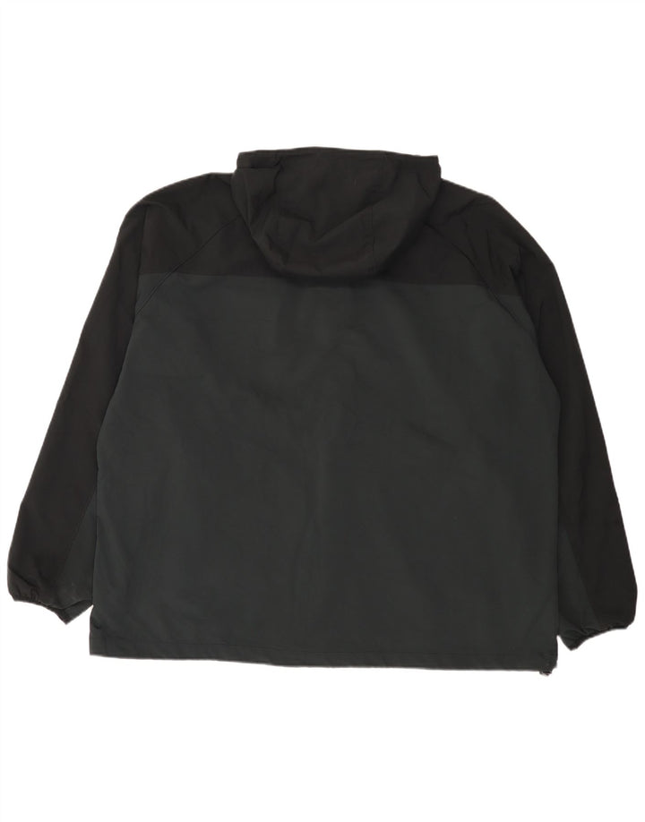 Columbia Chaqueta superior de chándal con capucha para hombre, 2XL, poliéster color block negro