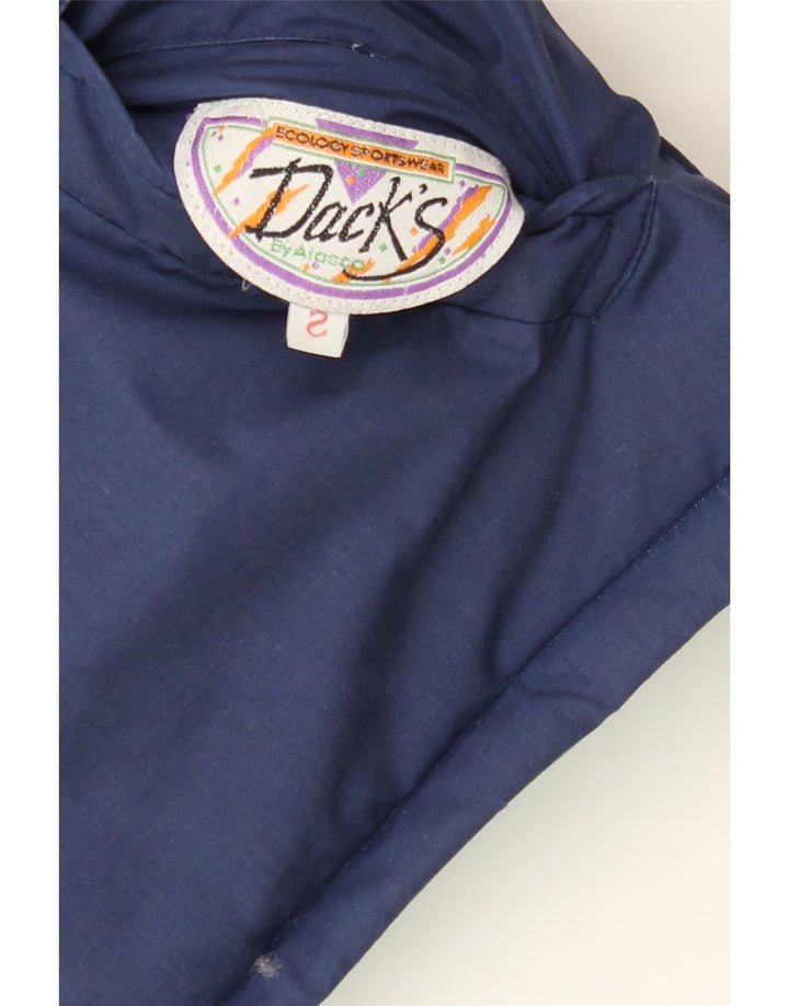 DACK'S Mens Padded Reversible Jacket UK 36 Small Navy Blue Vintage Dack's and Second-Hand Dack's from Messina Hembry 