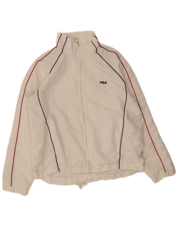 Fila Hombre Chándal Top Chaqueta XL Blanco Poliéster