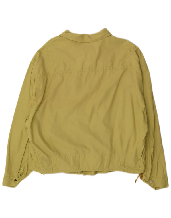 Cazadora Bomber Mujer Trussardi Jeans Oversize IT 44 Poliamida Verde Medio