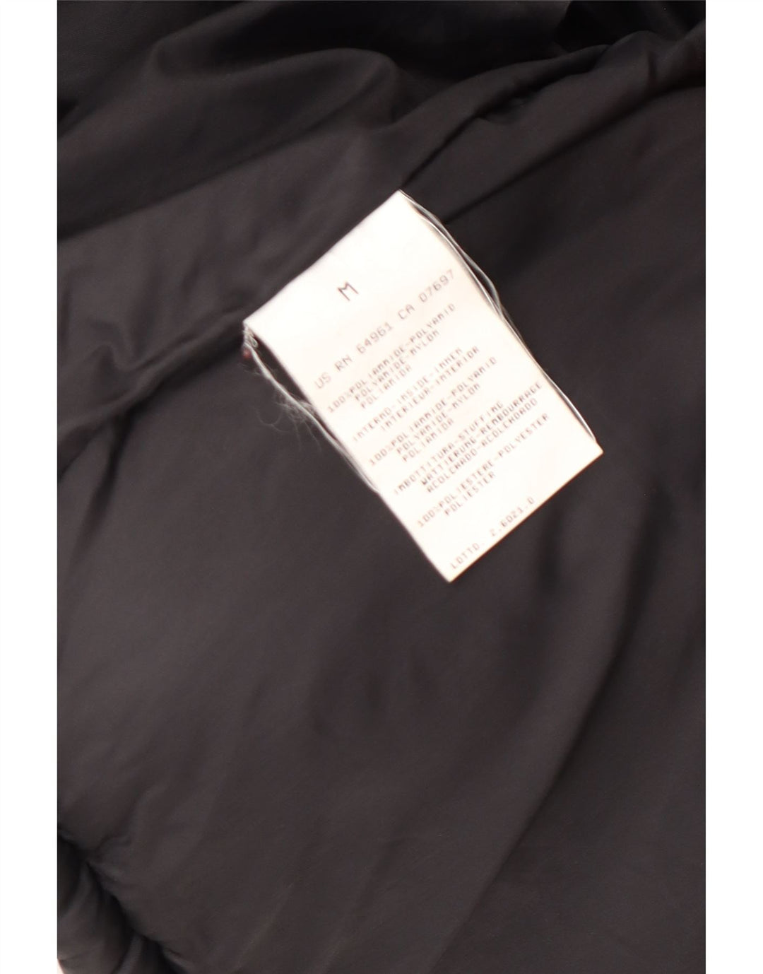 Sisley Chaqueta Acolchada Extragrande Corta para Mujer UK 44 Mediana Poliamida Negra