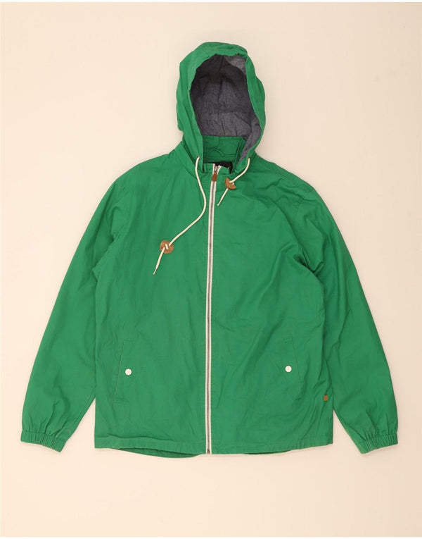 Farah Chaqueta impermeable con capucha para hombre UK 40 Large Algodón verde