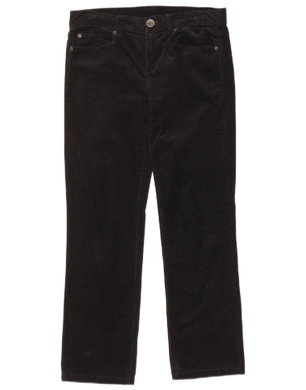 Benetton Pantalón Recto De Pana IT 42 Medium W30 L28 Negro