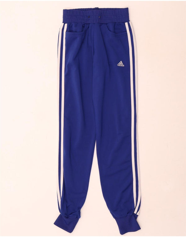 Adidas Pantalones de chándal para mujer Joggers UK 8 Small Azul marino Poliéster