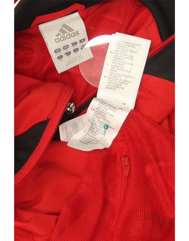 Adidas - Chaqueta de chándal gráfica para hombre, talla 40/42, color rojo mediano