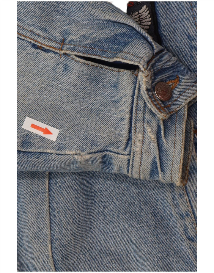 POP 84 Chaqueta vaquera Sherpa para hombre UK 38 Azul medio